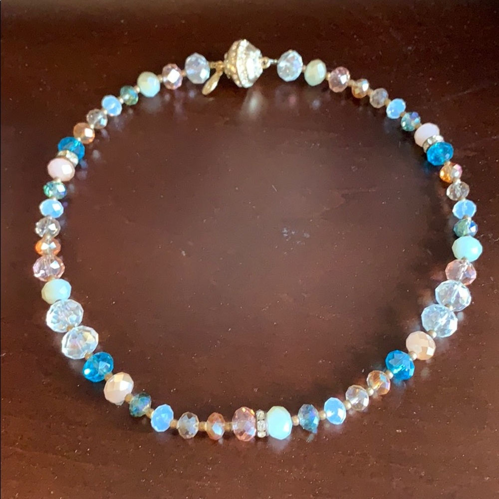 Glass bead necklace